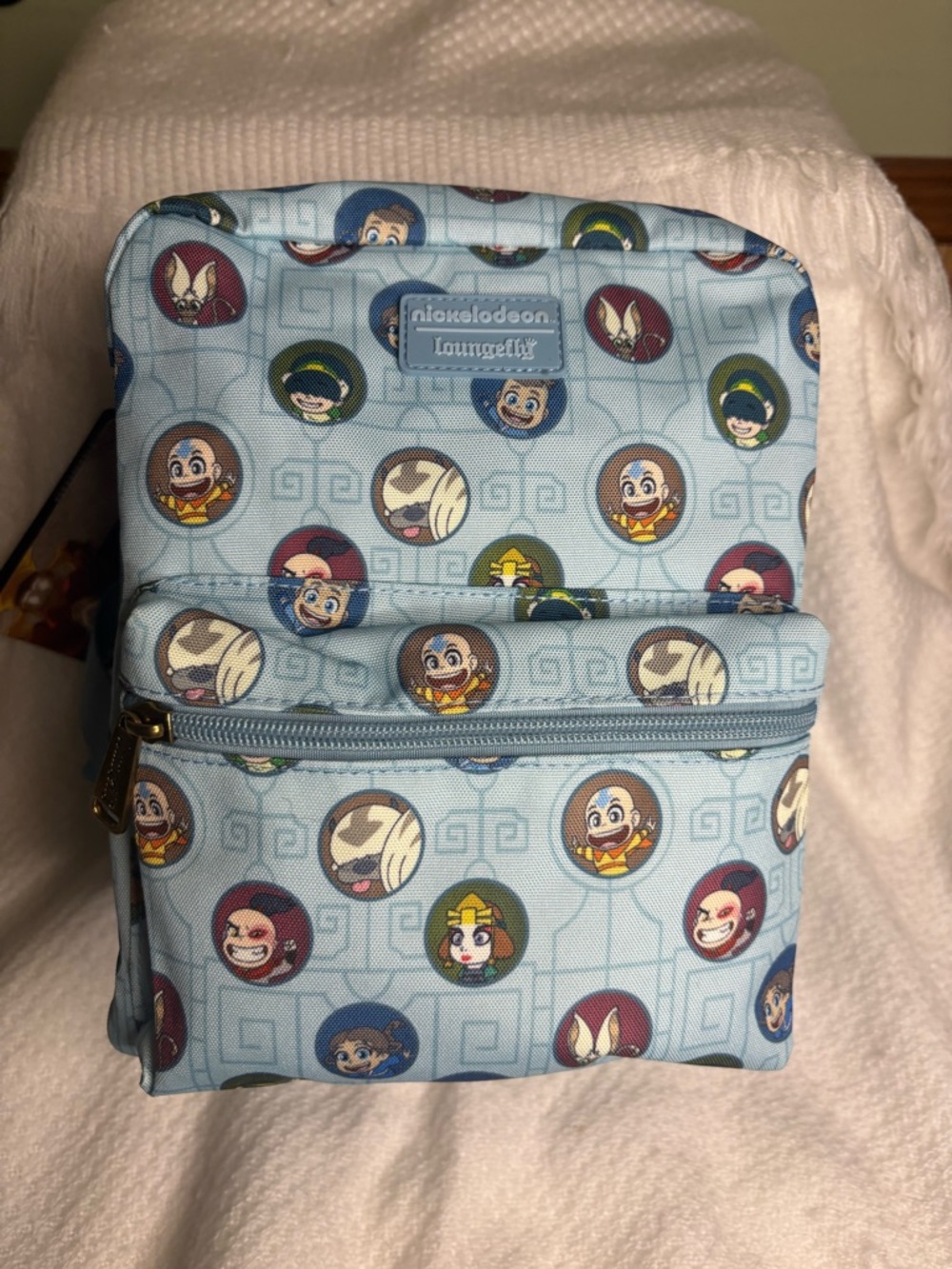 Loungefly Light Blue Avatar: The Last Airbender Character Mini Backpack